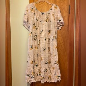 Torrid size 2 floral peasant dress